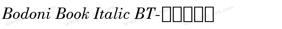 Bodoni Book Italic BT字体转换